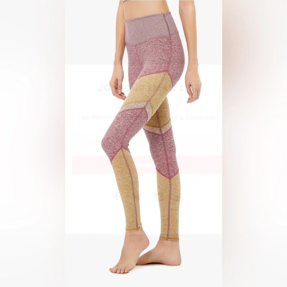 ALO Yoga AloSoft Sheila Legging Dragonfruit Heather/Carmel - Picture 2 of 13